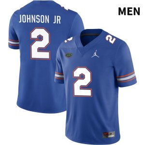 Men's Florida Gators #2 Montrell Johnson Jr NCAA Jordan Brand Royal NIL 2022 Authentic Stitched College Football Jersey BPW5162TL